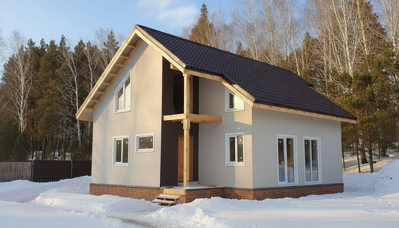 Каркасный дом 110м²